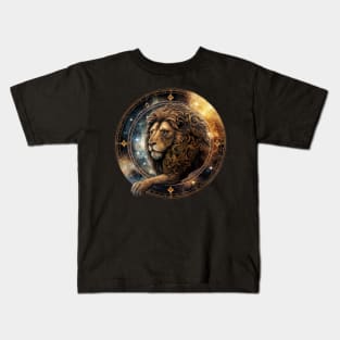 Leo Zodiac Sign Kids T-Shirt